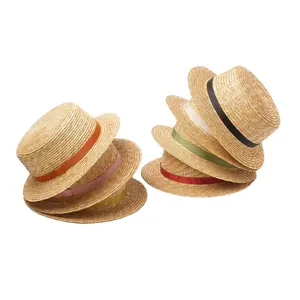 2023 яркие детские шляпы от солнца, индивидуальная детская фетровая пляжная шляпа для девочек, летняя соломенная шляпа для мамы и дочки