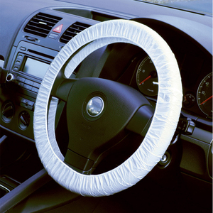 Funda Protectora Elástica de Plástico PE <span class=keywords><strong>Desechable</strong></span> para <span class=keywords><strong>Volante</strong></span> de Coche - Product Image 1