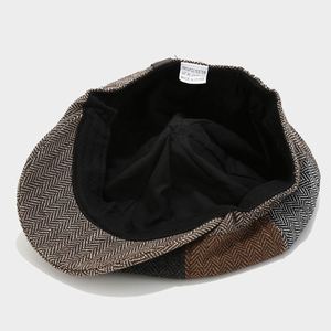 2024 Autumn Winter New Popular British <b>Berets</b> Men Women Fashion Trends Outdoor Herringbone Newsboy Cap - Product Image 5