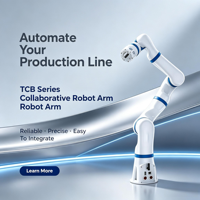 Nouveau bras robotique collaboratif 6 axes à faible coût, série TCB, charge utile 5 kg, DC48V, cobot de bureau pour projets de recherche scientifique et d'enseignement ZY