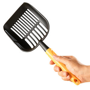 Pala portátil de aleación de aluminio para arena de gatos con mango largo, pala metálica para excrementos de gatitos, pala para cribar excrementos de gatos - Product Image 3