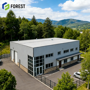 Bâtiment commercial en acier moderne à trois étages, robuste, avec soudure, pour bureaux, commerce de détail, usage mixte - Product Image 1