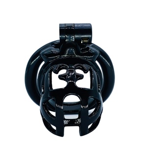 Jaula para Pene Negra FRRK, Dispositivo de Castidad Masculina, Jaula de Castidad Impresa en 3D, Candado para Pene, Juguetes Sexuales para Hombres - Product Image 3