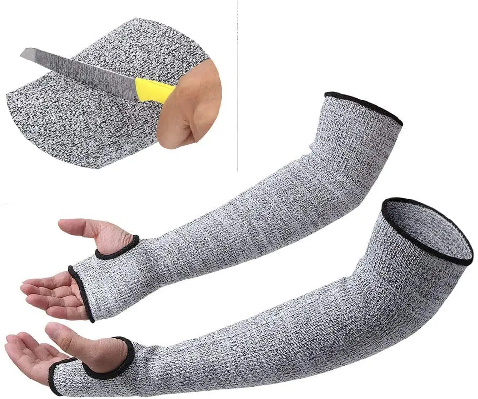 Level 5 protective arm sleeves with Thumb Slot