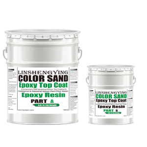 Le sol de l'atelier d'usine alimentaire de couche de finition époxy de sable de couleur LSY-900 est non toxique et facile à nettoyer - Product Image 2