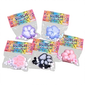 Jouet anti-stress comestible ultra-doux en TPR en forme de patte de chat, gaufre, squishy, gadget créatif de simulation pour la décompression - Product Image 1