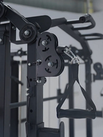 Machine Smith multifonctionnelle pour la maison, rack de musculation, entraîneur fonctionnel, pile de poids double 70 kg, équipement de gym commercial