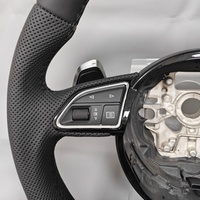 Volant en cuir noir rétrofit pour Audi A4 A5 S4 S5 B8 A6 S7 C7 RS6