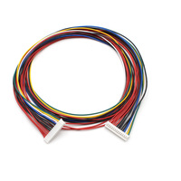 Konektor Adaptor JST PH 2.0mm 20-Pin Kustom Pabrik, Kabel Ekstensi Pria Wanita Multiwarna CE ROHS untuk Lampu LED Motor