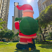 Père Noël gonflable géant de 28 pieds, décoration de Noël, publicité extérieure, modèle de dessin animé gonflable de 8 m, 8,5 m, Père Noël pour l'extérieur