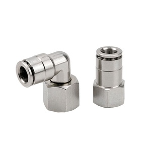 4 6 8 10 12 14 16mm Brass Nickel Stainless Steel Pneumatic Part Cylinder Air Fitting <b>Quick</b> Pipe <b>Connector</b> Manufacture - Product Image 4