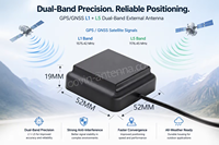 Antenne GNSS L1 L5 avec connecteur SMA, gain élevé 29dBi, GPS étanche IP67, antenne active externe pour système de gestion de flotte