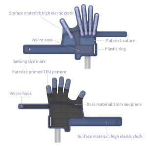 ถุงมือหุ่นยนต์ฟื้นฟูสมรรถภาพ XFT สำหรับมือขวาและซ้าย ได้รับการรับรองมาตรฐาน CE ปรับได้ ใช้งานง่าย ชาร์จผ่าน USB เหมาะสำหรับการฟื้นฟูสมรรถภาพหลังโรคหลอดเลือดสมอง - Product Image 3