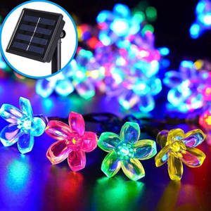 Nuevo producto Festival de Navidad decoración iluminación colorida modelos ajustables botón Control plástico flor fiesta cadena Luz - Product Image 2