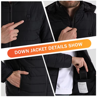 Veste Doudoune Chauffante Électrique Personnalisée en Gros pour Femmes et Hommes, Rechargeable, en Stock