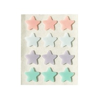 Choix de qualité Soins de la peau à base de plantes personnalisés Patch hydrocolloïde rose vert 12 étoiles pour l'acné Patches de qualité pour boutons
