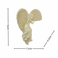 SWAITE Décoration Murale Religieuse en Résine – Pendentif Ailes d'Ange Luxe Léger – Pièce Décorative pour Coin de Bureau ou Maison