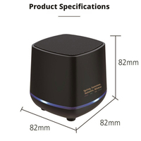 Mini haut-parleur stéréo surround 3W USB filaire pour ordinateur de bureau avec lumière bleue pour ordinateur portable, jeux et station de travail
