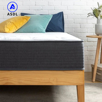 Faltbare, solide Gel-Latex-Matratze mit atmungsaktivem Massage-Stoff, hochwertige King-Size-Taschenfederkern-Memory-Foam-Matratze