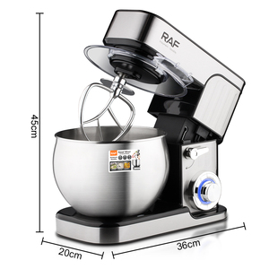 Batidora de Alimentos RAF de 1300W, 3 en 1, para el Hogar, con Diseño de Elevación de Tazón, 4L, Comercial, Alemán, para Amasar Masa, Electrodoméstico de Cocina - Product Image 5