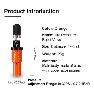Válvula de Desinflado de Neumáticos con Parada Automática Ajustable, Escala de Presión Dual PSI 10-30 PSI, Kit de Válvulas de Liberación de Aire para Neumáticos Todoterreno <span class=keywords><strong>4X4</strong></span> para SUV y Camionetas - Product Image 2