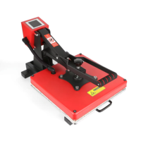 Presse à chaleur semi-automatique pour t-shirts LED 38x38CM, impression par sublimation, 1800W, 220V/110V