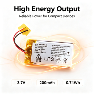 แบตเตอรี่ลิเธียมโพลิเมอร์ 3.7V 200mAh 0.74Wh รุ่น 467130 สำหรับลำโพงบลูทูธแบบพกพา - Product Image 2