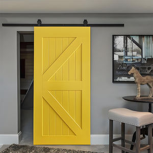 <span class=keywords><strong>Porte</strong></span> coulissante <span class=keywords><strong>de</strong></span> style <span class=keywords><strong>grange</strong></span> moderne pour salle <span class=keywords><strong>de</strong></span> bain, <span class=keywords><strong>en</strong></span> <span class=keywords><strong>bois</strong></span> massif, sans cadre, avec rail, anti-effraction - Product Image 5