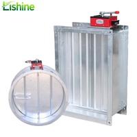 Lishine HVAC – Volet coupe-feu en acier galvanisé, flexible, à économie d'énergie, anti-corrosion, installation facile – Vente directe usine