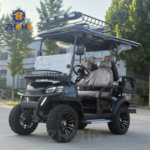Four-seat Mini Electric Off-road Golf Cart, Club <strong>Set</strong>, with Insulated Box and Refrigerator - Product Image 3