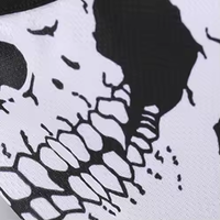 Cache-cou de moto à motif de crâne drôle cagoule coupe-vent et respirante pour les cavaliers