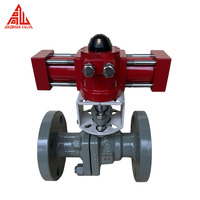 Vanne à boisseau sphérique hydraulique GS Q741F 2 pouces PN64 à bride en acier au carbone pour l'industrie pétrolière et gazière