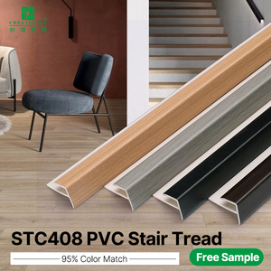 Profilé d'escalier antidérapant en vinyle WPC à emboîtement pour parquet, idéal pour appartements, hôtels et hôpitaux - Product Image 1