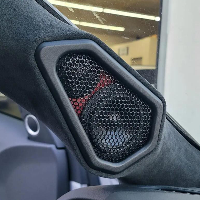 Anti-Corrosion Aluminum Audio Speaker Protective Cover Grille Mesh with Car Audio Connector Accessories Parts