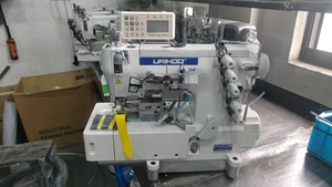 High Speed Flat Bed Interlock <b>Sewing</b> Machine <b>for</b> Home Use Manual Operation New Metal Iron Construction Cover Stitch - Product Image 4