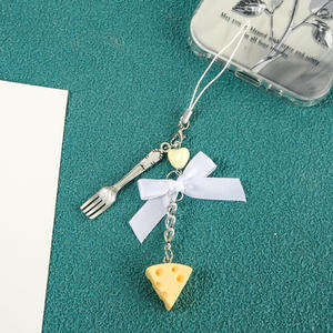 Y2k Millennium Style Sweet and Spicy Wings Coo Chain Coo Book Charm Card Book Charm Cadena para Teléfono Celular Cross Beaded Charm - Product Image 1