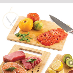 Factory direct wholesale of bamboo cutting board <b>set</b> (two pieces), double-sided, suitable for home use, suitable for cutting - Product Image 3