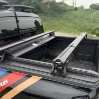Barres transversales TCAL Gen 5 TK-02-7 réglables en alliage d'aluminium pour benne de pick-up, système de barres transversales 150-180x17-23CM, ensemble de 2 pièces compatible