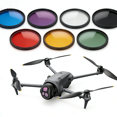 Professional Drone Camera Lens Filters Built-in LED Flashlight for Mavic 4 Pro UV CPL Star Night Dimmer | Multi-Scene Aerial
