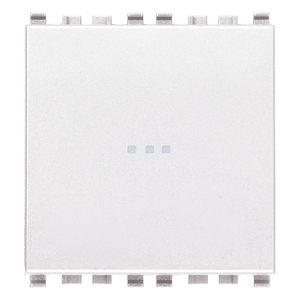 Push <b>Button</b> Switch 1P <b>NO</b> 10A Axial 2M White 5.1x4.8x5.3mm - Product Image 1