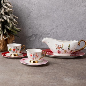 Service à thé en céramique Casse-Noisette de Noël Life-Word avec motifs festifs d'<span class=keywords><strong>arbre</strong></span> et de personnages, décoration de maison pour les fêtes - Product Image 5