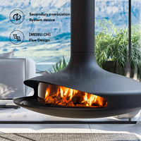 MEISU.CH Poêle à gaz propane suspendu décoratif pour l'intérieur, à fixer au plafond, pour salon