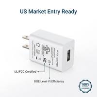 Adaptateur secteur USB 5V 1A Shenzhen Lvxiangyuan LX050100 certifié UL FCC PSE CCC KC avec prises US/JP/CN/KR pour humidificateurs et pistolets de massage