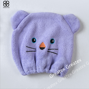 Chapeau de style animal pour sécher les cheveux, <span class=keywords><strong>serviette</strong></span>, turban, style animaux, personnalisé, pour enfants, nouvelle collection de - Product Image 2