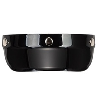 Visière de casque de moto rétro pour casques 3/4, 3 boucles, pare-soleil spécial, matériau polyuréthane et ABS
