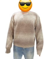 Pull en tricot épais 480 GSM, lourd, chaud et texturé, idéal pour l'hiver, le streetwear et les commandes en gros