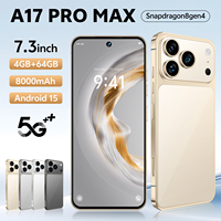 Smartphone 17 Pro Max, vente en gros d'usine, 5G, grand écran HD de 7,3 pouces, double SIM, processeur octa-core et bonne qualité caméra
