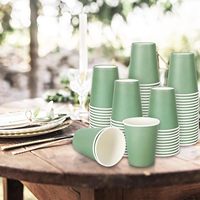 Gobelet en papier jetable pour café, 9 oz, gobelets en papier 2024 pour boissons chaudes et froides