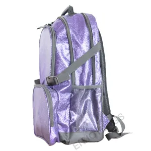 Logo OEM sacs de pom-pom girl pour enfants grande capacité sac à dos scintillant sacs à dos pailletés personnalisés pour femmes