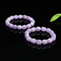 Bracelet en perles de cristal d'améthyste lavande naturelle Aiyu en gros, article tendance en direct sur le e-commerce